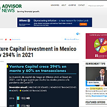 Venture Capital investment in Mexico grew 294% in 2021